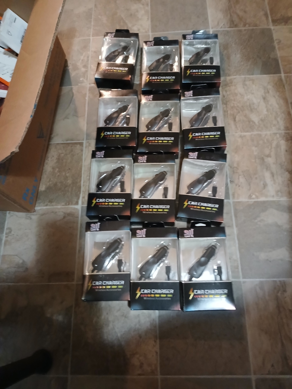 Car Charger Pack - Black (12 Pack) Brand New SW Lovett For Micro V8 And V9